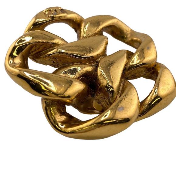 CHANEL 23 Coco Mark Earrings Gold Ladies - Picture 6 of 12